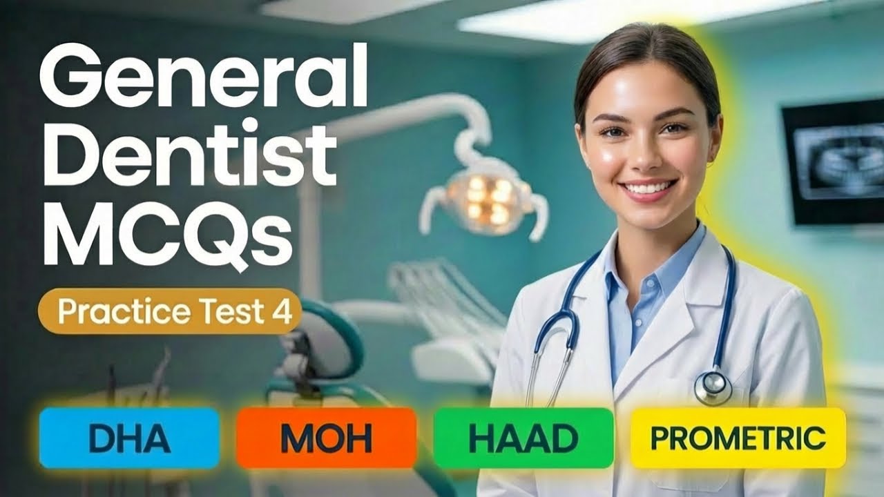Crack DHA Exam for Dentist 2026 | Dentist Licensing MCQs – Exam Prep