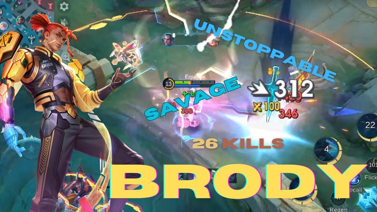 BRODY - !SAVAGE! - 26kills WITH THIS BUILD - UNSTOPPABLE! #mlbb