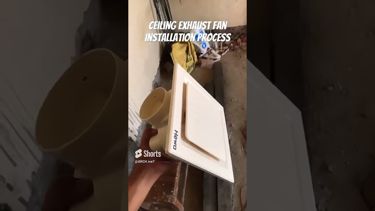 Ceiling Exhaust Fan Installation #shorts #explore #feedshorts