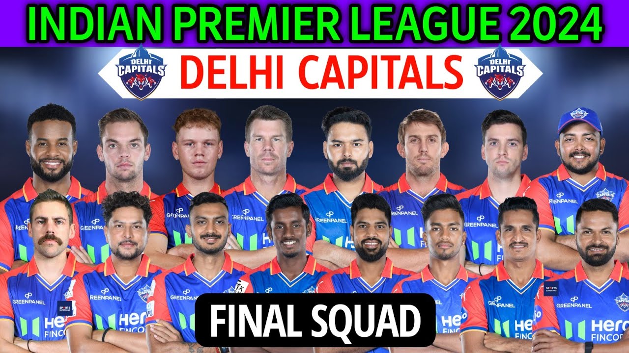 IPL 2024 Delhi Capitals New Squad | Delhi Team Squad 2024 | DC Team Full Squad | DC Team 2024
