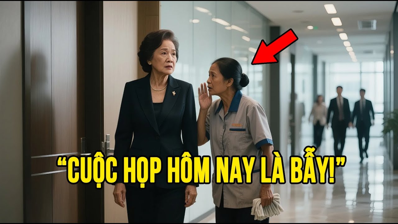 Cô Lao Công Thì Thầm Với Nữ Tỷ Phú “Đừng Dự Cuộc Họp” – Và Sự Thật Sau Đó Khiến Cô Sững Sờ