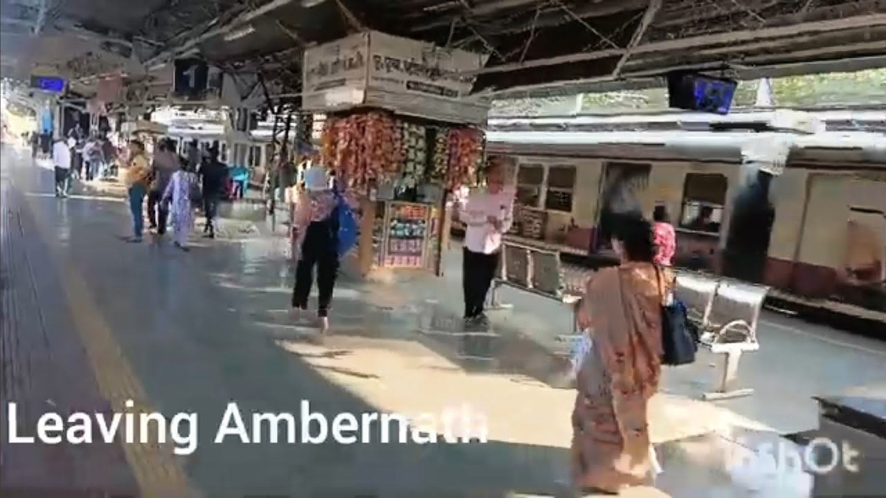 Evening Local Train Ride | Ambernath to Vangani Mumbai Suburban Railway