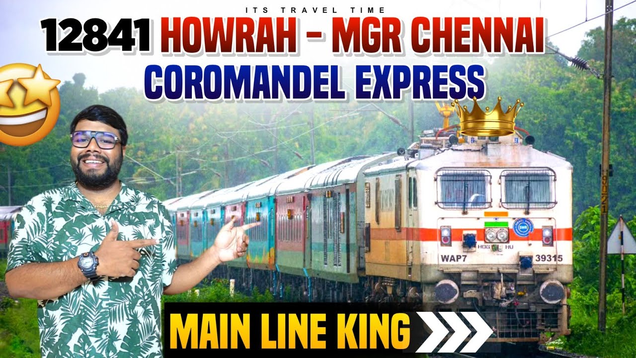 COROMANDEL EXPRESS || VISAKHAPATNAM TO MGR CHENNAI CENTRAL || 12841 ||TRAIN JOURNEY VLOG ||