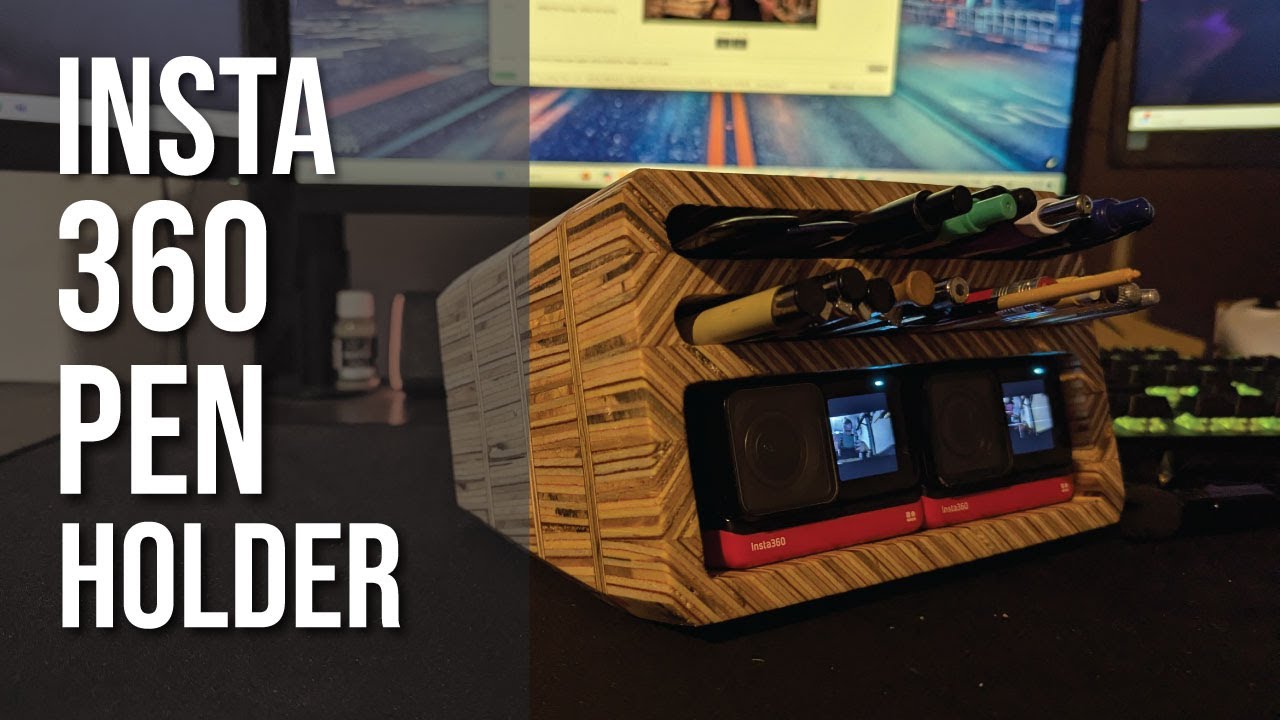 DIY Plywood Desk Tidy (Insta 360 Pen Holder Thingy)