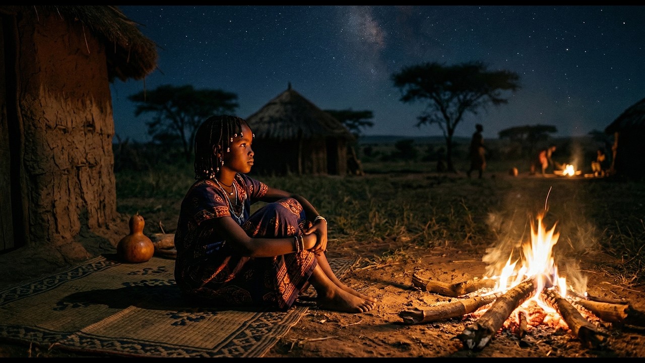 Fire at night meditation