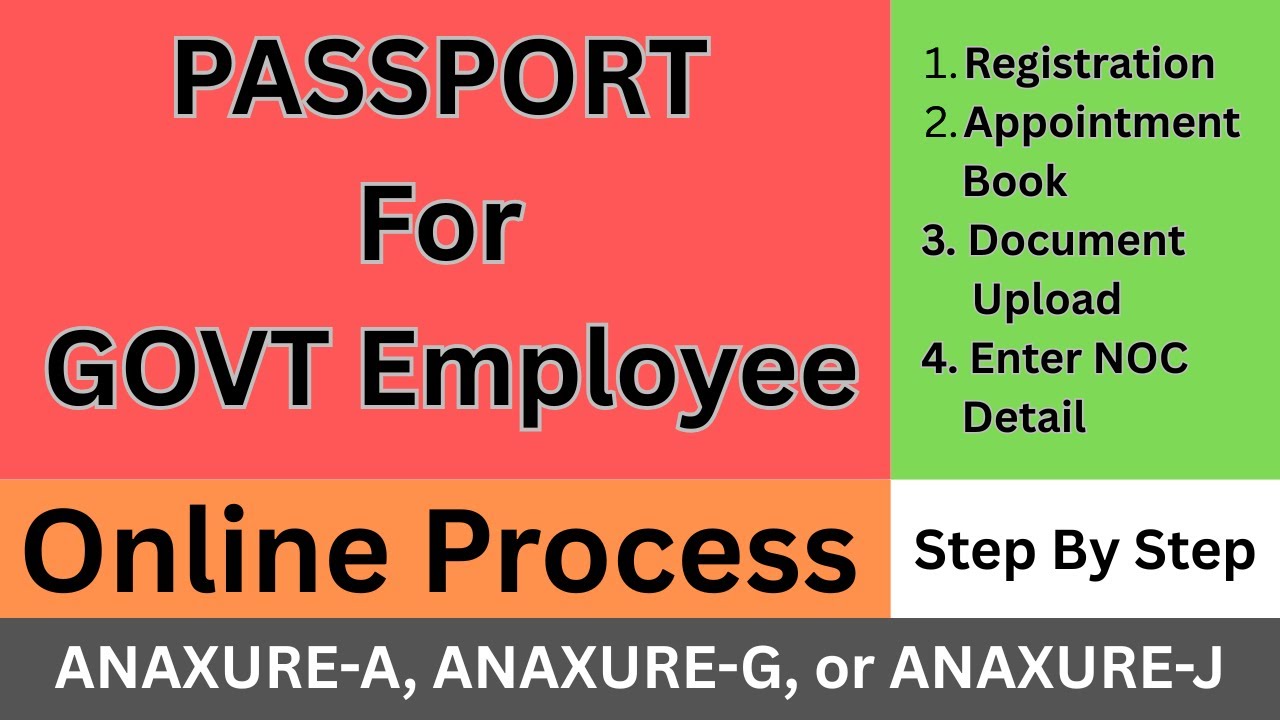 Passport for Govt Employee Online Process | How to Apply for Passport for Govt Employee Step by Step