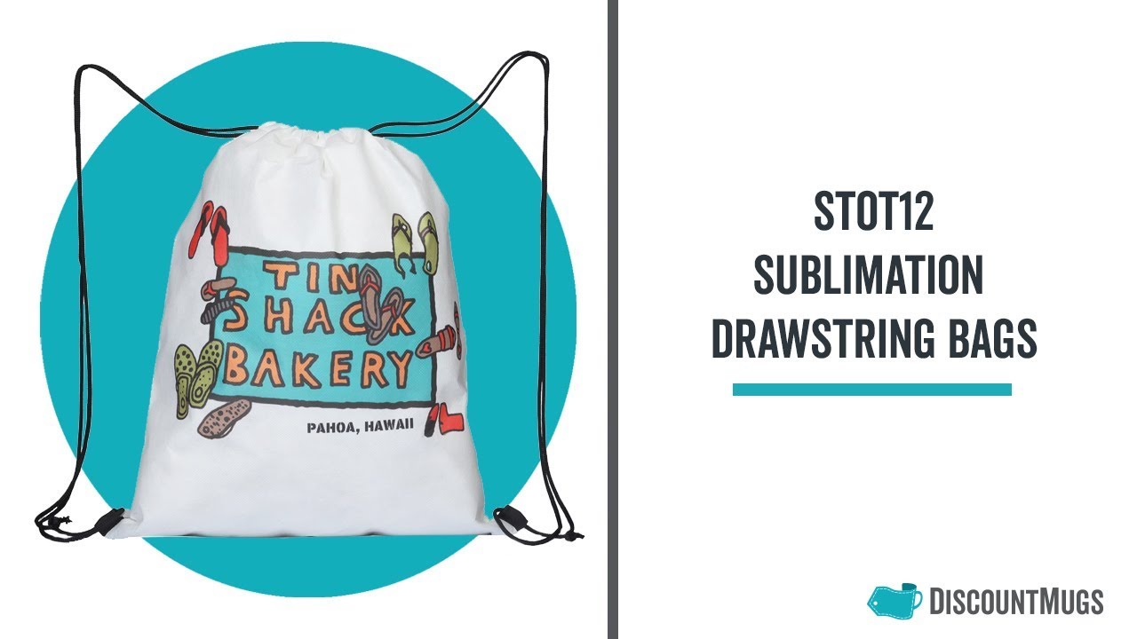 Personalized Sublimation Drawstring Bags