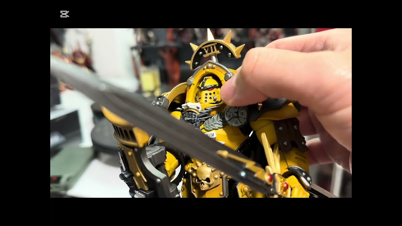 Imperial Fists legion praetor in Tartaros terminator Armor #joytoy #warhammer40k 