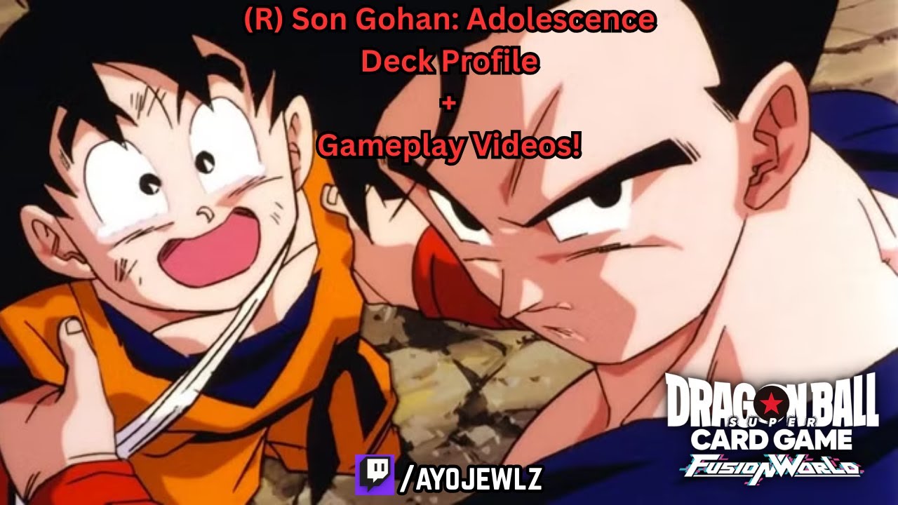 (R) Son Gohan: Adolescence Deck Profile & [x4] Gameplay Videos! | DBS Fusion World