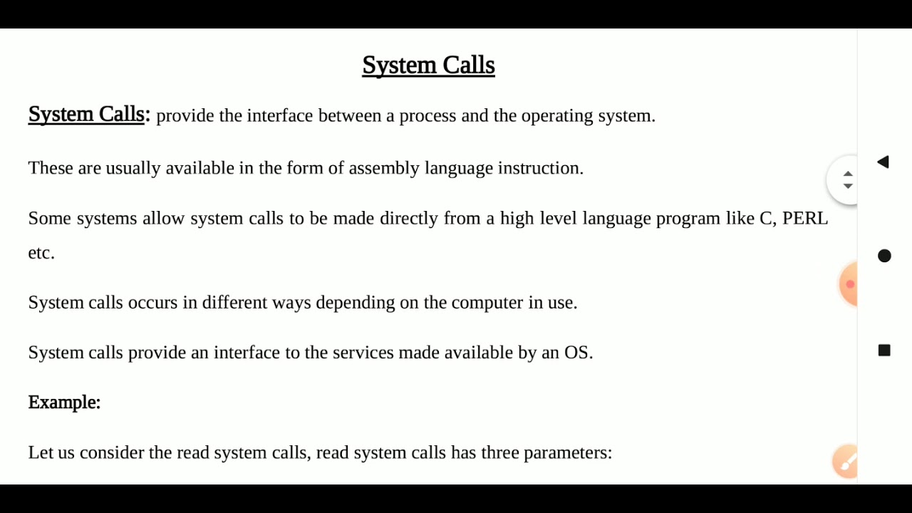 System Calls and Types of System Calls in operating System