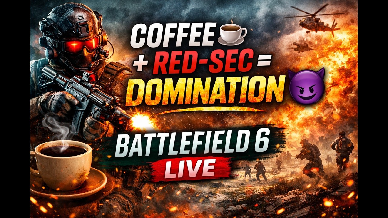 Coffee ☕ + Red-Sec = DOMINATION 😈 | Battlefield 6 LIVE      #redsec #bf6 #battlefield6#BF6Live