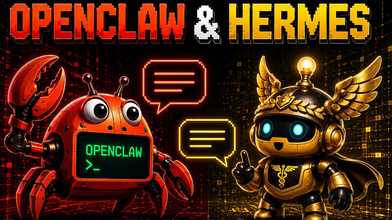 How I have my Hermes and OpenClaw AI Agents.. WORKING TOGETHER!