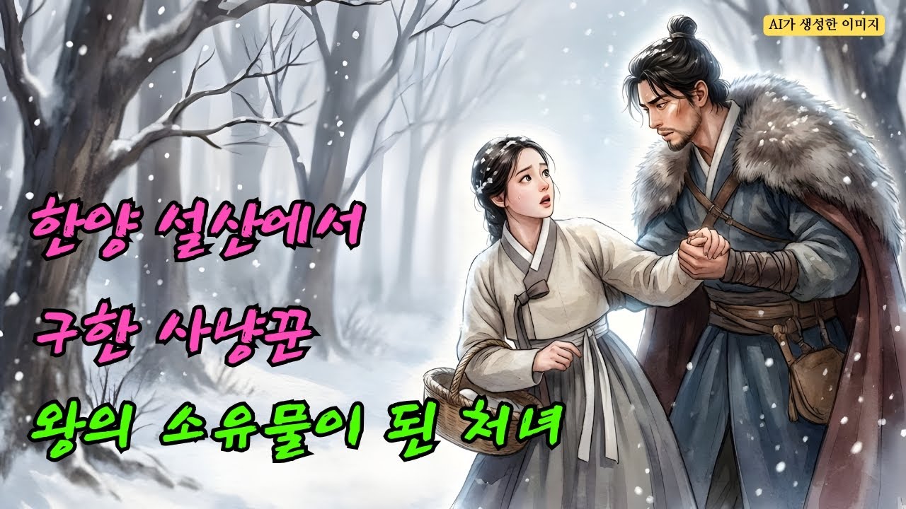[조선야사] 한양 설산에서 길 잃은 사냥꾼을 구한 순박한 처녀, 왕이 내린 상은 재물이 아닌 영원히 곁에 두는 소유욕의 감옥이었다