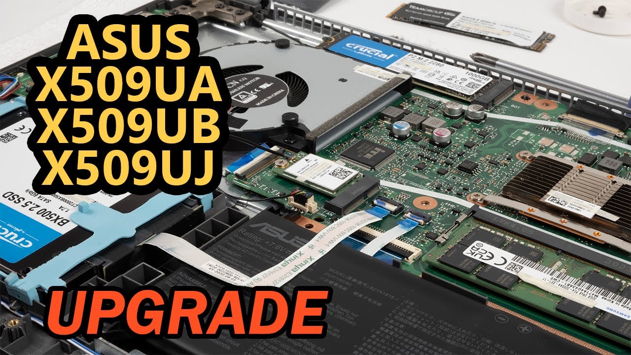 Обновление ноутбука💻Asus X509 | Установите в M.2, оперативную память и 2,5-HDD/SSD