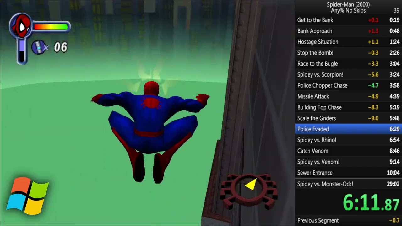 Spider-Man 2000 Any% (No Skips) Speedrun 28:25