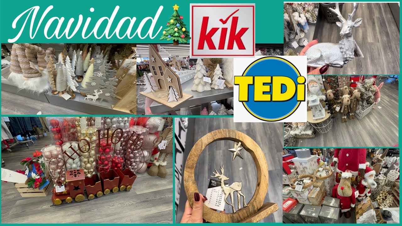 Acompáñame a KIK y a TEDI  Christmas Shop with me 🎄Vamonos de Compras para esta Navidad 🎄🎅🏻