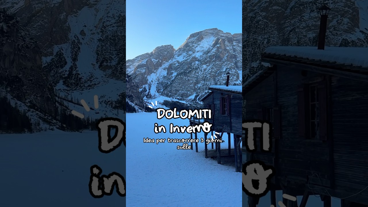 ITINERARIO di 3 giorni sulle Dolomiti in inverno anche se non sai sciare 🏔️