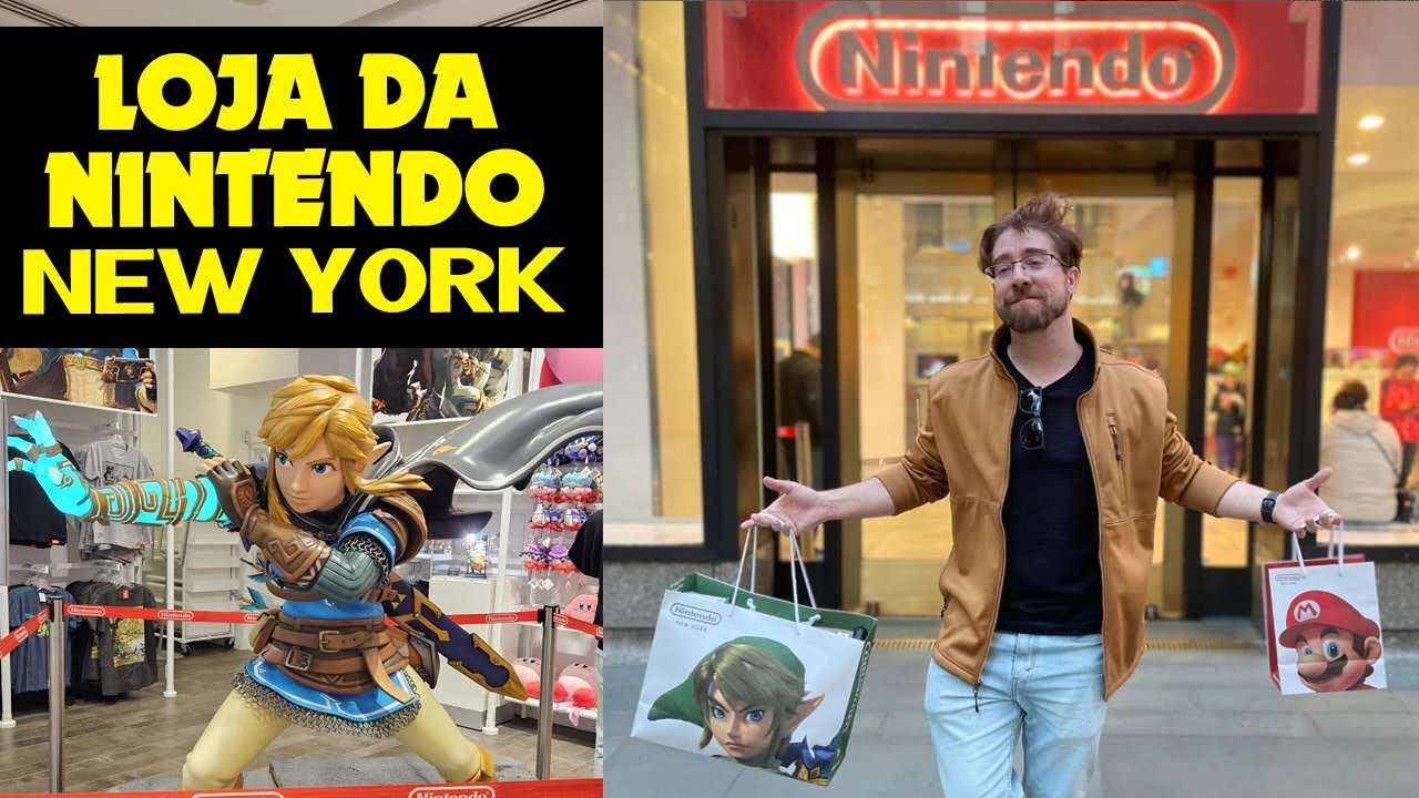 TOUR na LOJA NINTENDO de New York + TUDO que COMPREI