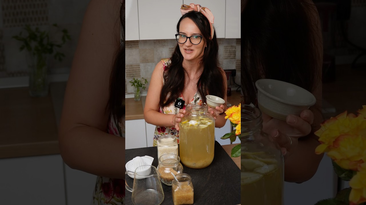 Bere artizanală din ghimbir 🫚🍺 Sănătoasă și delicioasă! Rețeta completă o găsiți pe Instagram