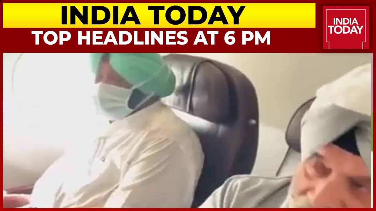 Top Headlines At 6 PM | Captain Amarinder Singh In Delhi | September 28, 2021