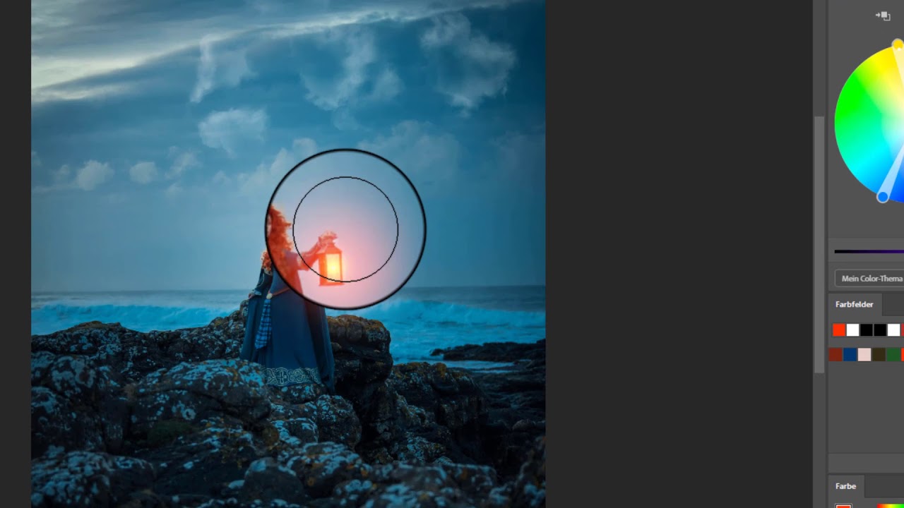 Laterne zum Leuchten bringen | Photoshop Tutorial