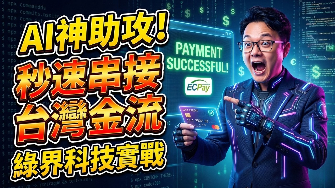 如何用 AI 快速串接台灣金流？綠界科技 Skill 實戰教學