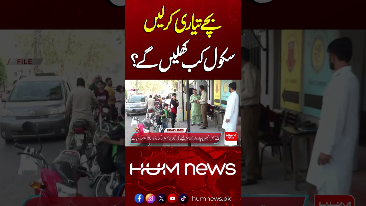 Schools Reopening Date Announced | Hum News | Pakistan
