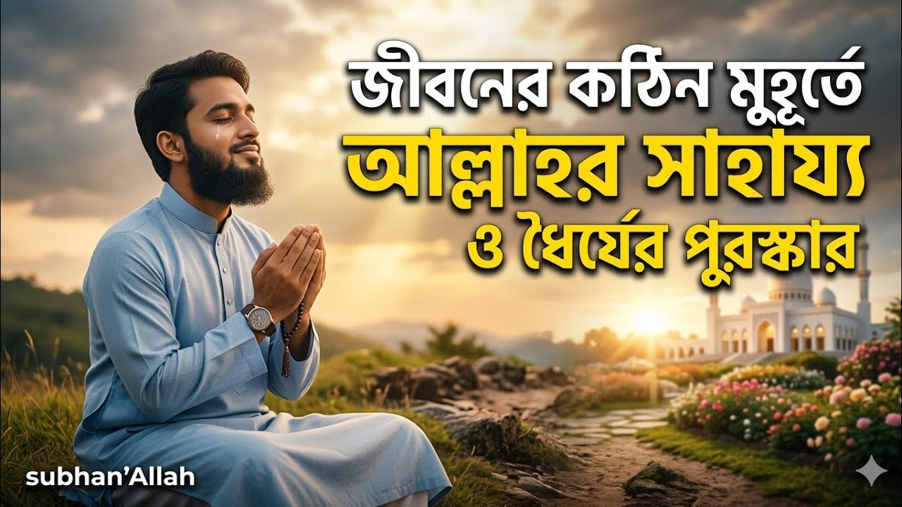 জীবনের কঠিন মুহূর্তে আল্লাহর সাহায্য ও ধৈর্যের পুরস্কার | Islamic Motivation Bangla |Quranic hidayat