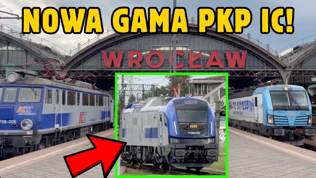 Lokomotywa Gama PKP Intercity na stacji Wrocław Gł&oacute;wny!