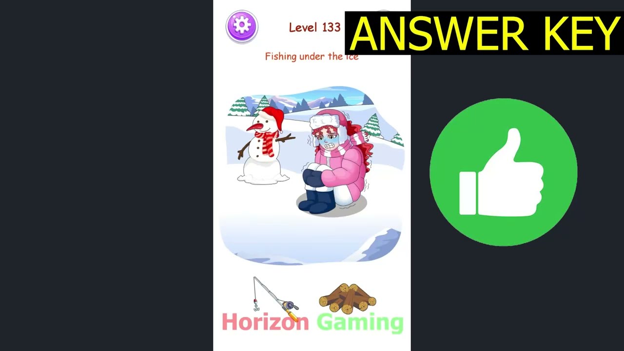 Brain Test: Nurse Story Puzzle LEVEL 133 Fishing under the ice - Gameplay Walkthrough Android IOS