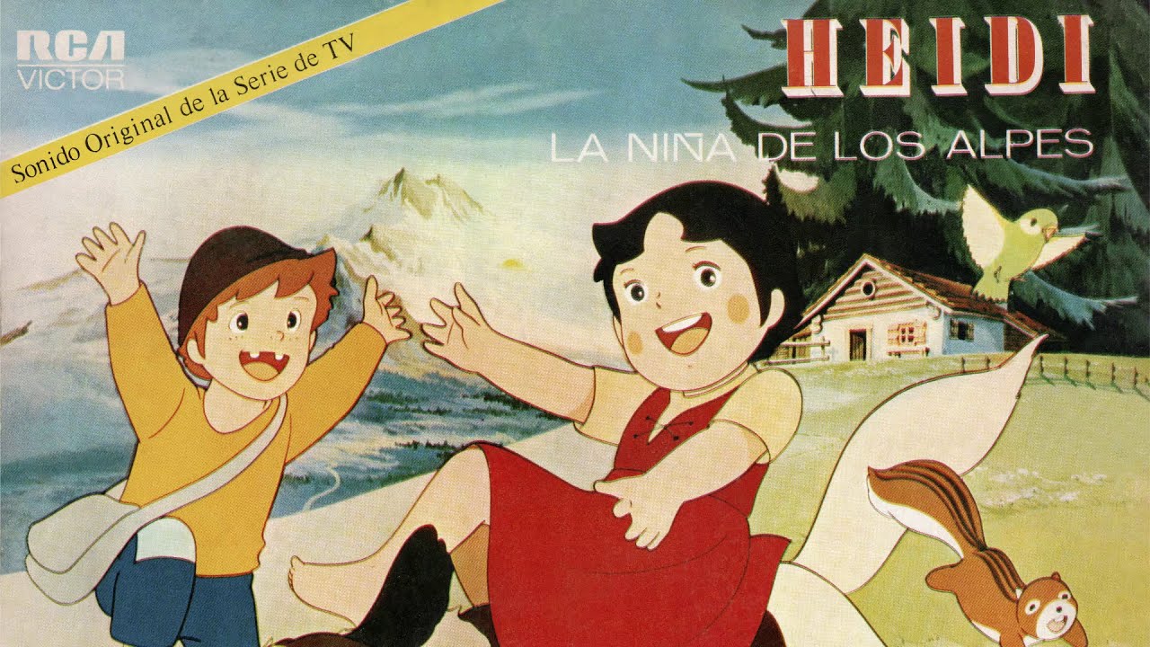 Heidi, La Niña De Los Alpes. Cuento Completo. Colombia RCA 1978. Disco LP, Vinilo. Español Latino