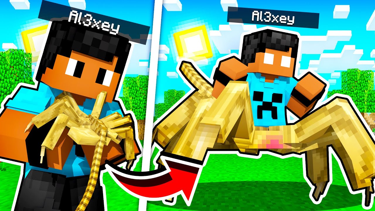 COMI UM ALIEN E ISSO ACONTECEU NO MINECRAFT!! ‹ AL3XEY ›