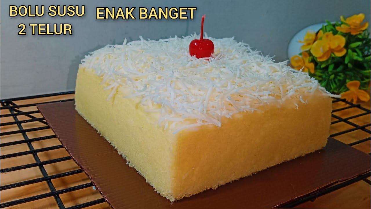 Bolu susu cukup 2 telur rasanya mantap