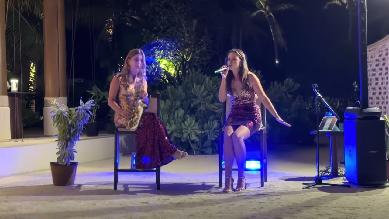 Paradise - Svitlana Gordiienko & @OllySax Duo (Sade Cover) Maldives live 