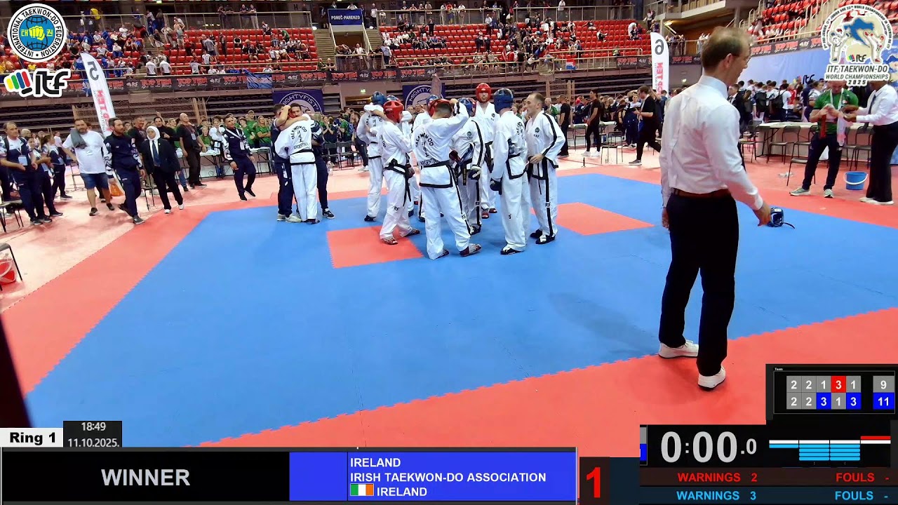 2025-10-11   pm   Ring 1   ITF Taekwon-Do World Championships