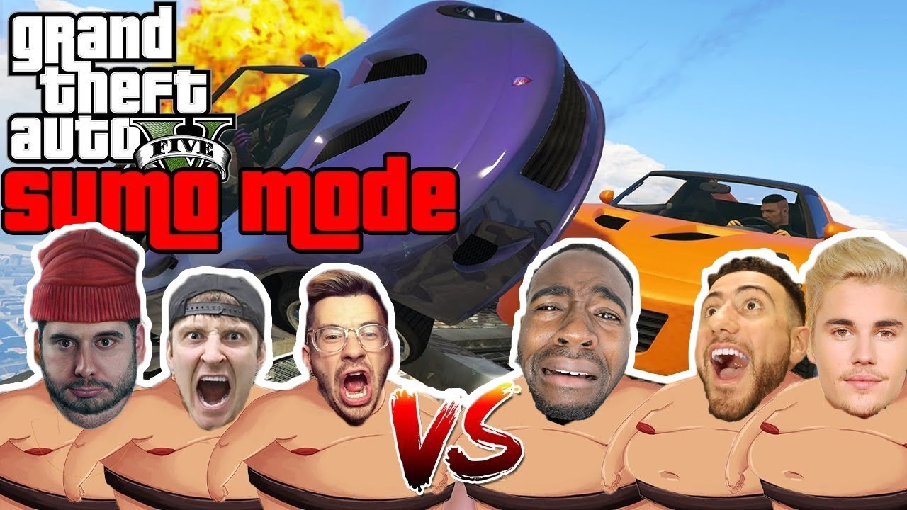 TEAM ALBOE SUMO BATTLE #4 w/ H3H3 | GTA V Online Funny Moments (GTA V Adversary Mode)