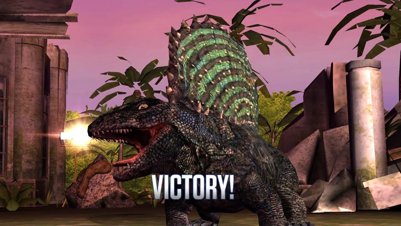 Level 10 Edaphosaurus massive attack | Jurassic world: The Game |