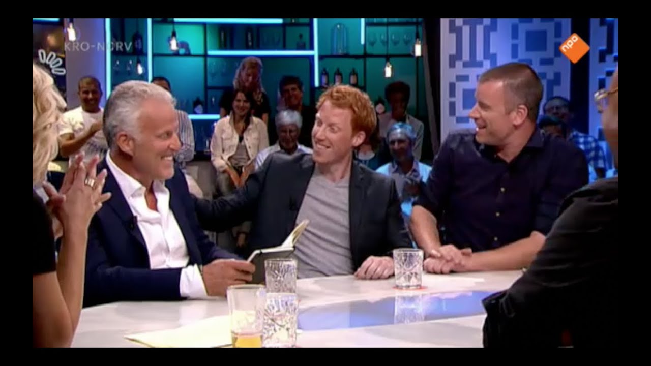 Peter R. de Vries doet grapjes René van Meurs bij Jinek
