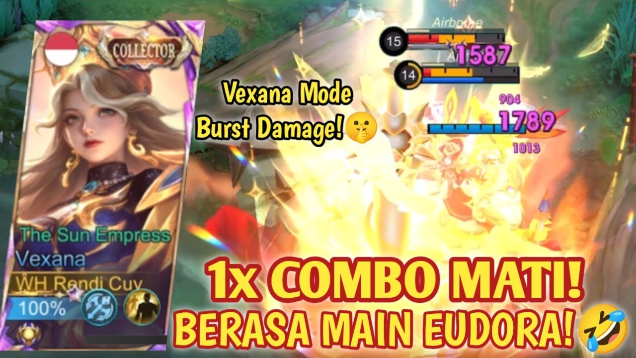 BUILD VEXANA 1x COMBO MATI! SUPER NGEBURST BANGET DAMAGENYA! BUILD VEXANA TERSAKIT 2025 - MLBB