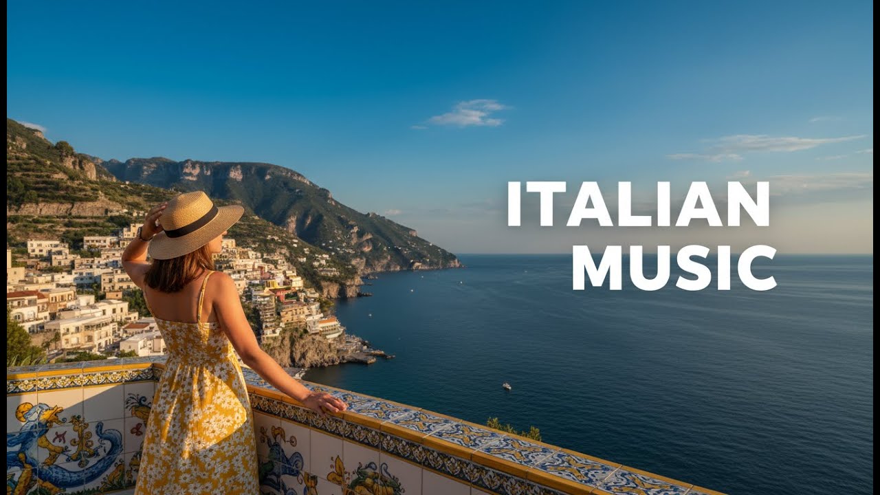Amalfi Coast Summer Drive — Relaxing Italian Acoustic | Guitar & Mandolin for Focus, Study & Chill