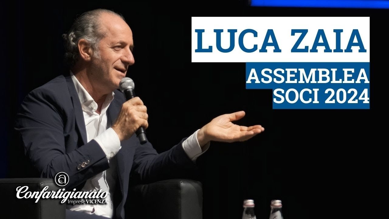 L'intervista a Luca Zaia - Assemblea Soci Confartigianato Imprese Vicenza 2024