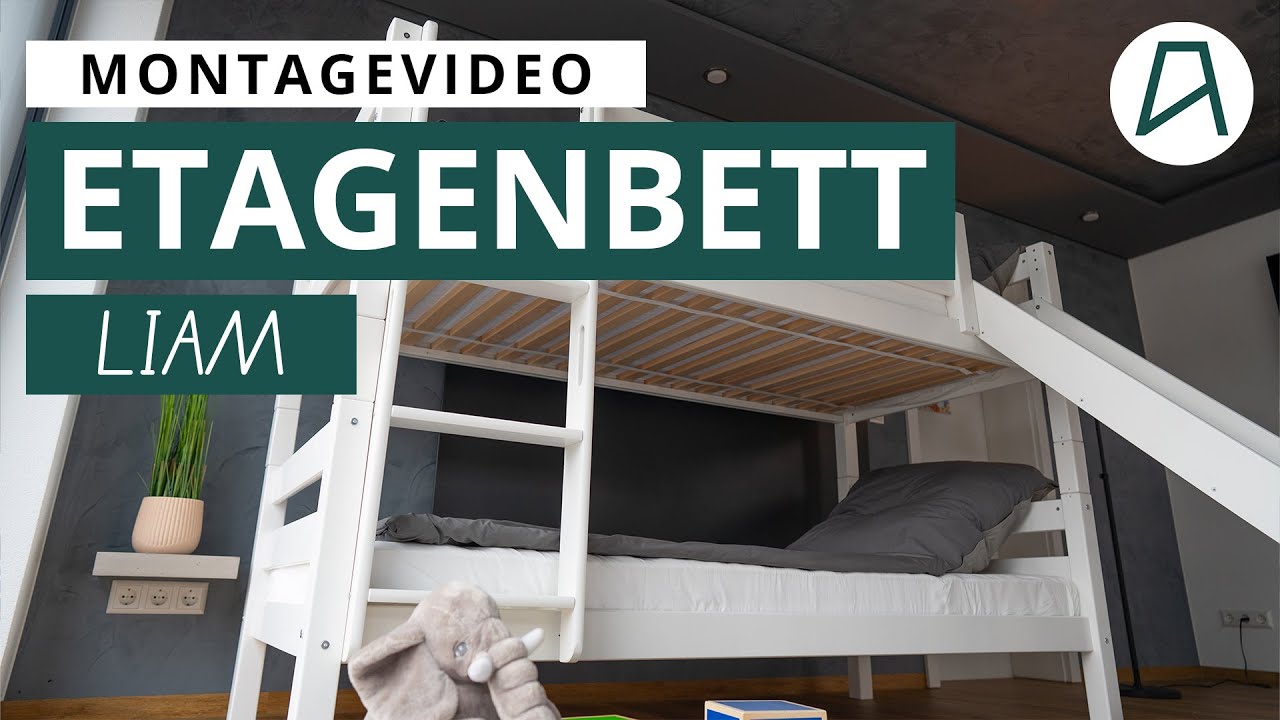 MONTAGEVIDEO | Staboos Etagenbett Liam mit Rutsche und Leiter