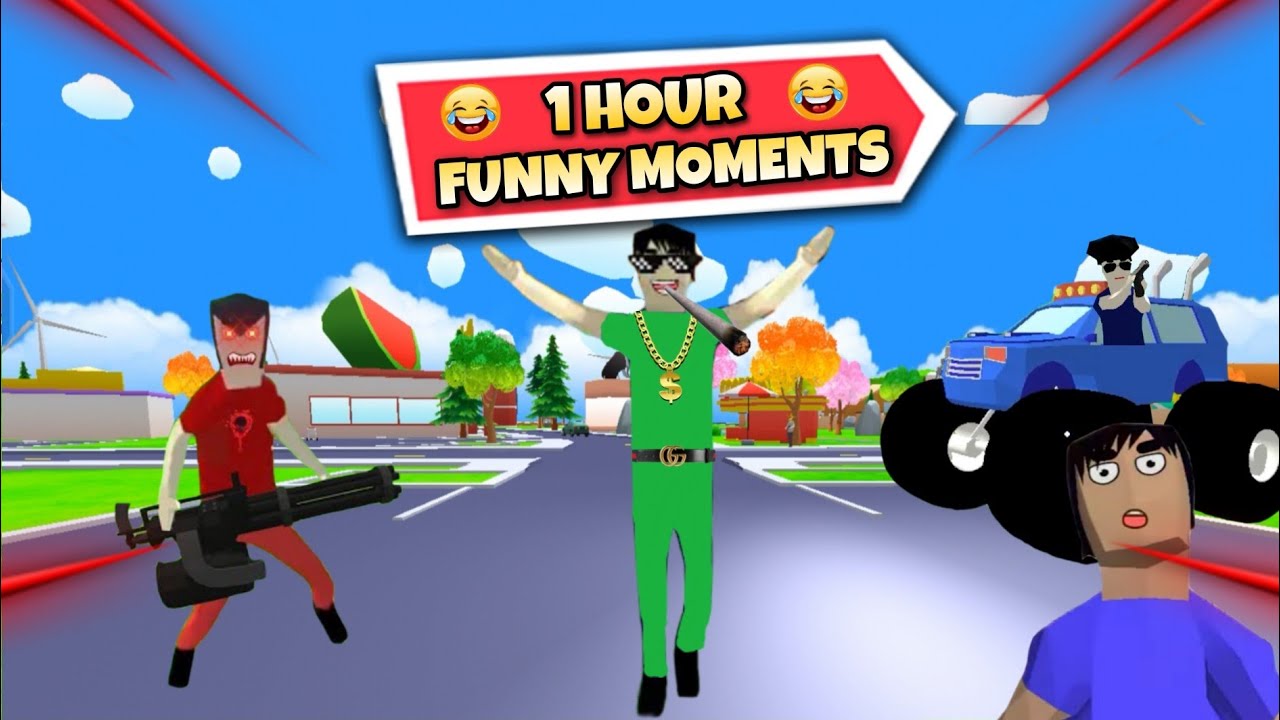 All in One | 1 Hour Dude Theft Wars Funny Moments 🤣 #99 | Dude Theft Fun
