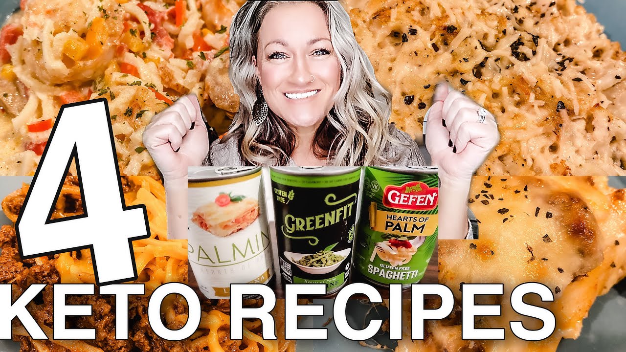 4 KETO Recipes Using Hearts of Palm Pasta | Which brand tastes the best? | Suz and The Crew