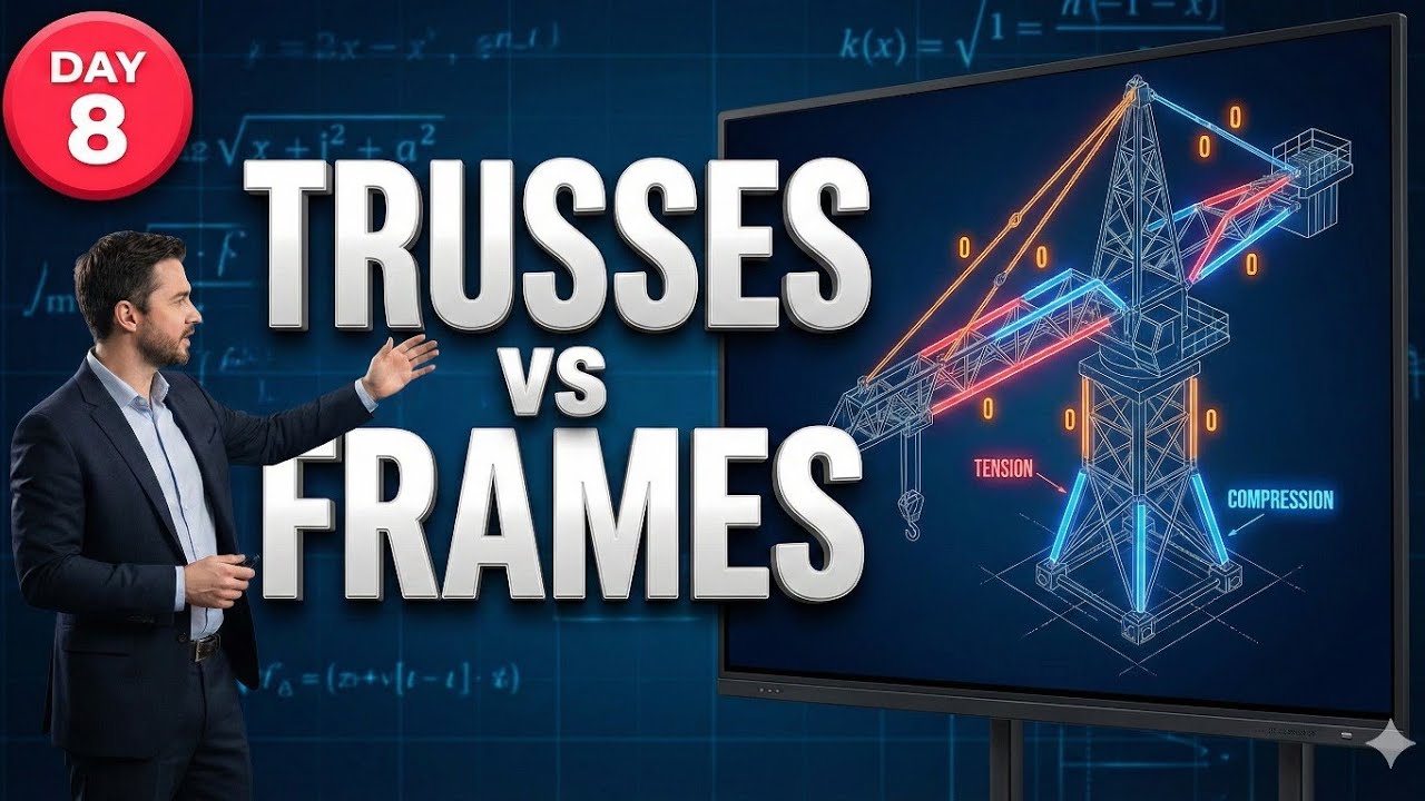 Engineering Mechanics Day 8: Advanced Truss & Frame Analysis | GATE & ESE