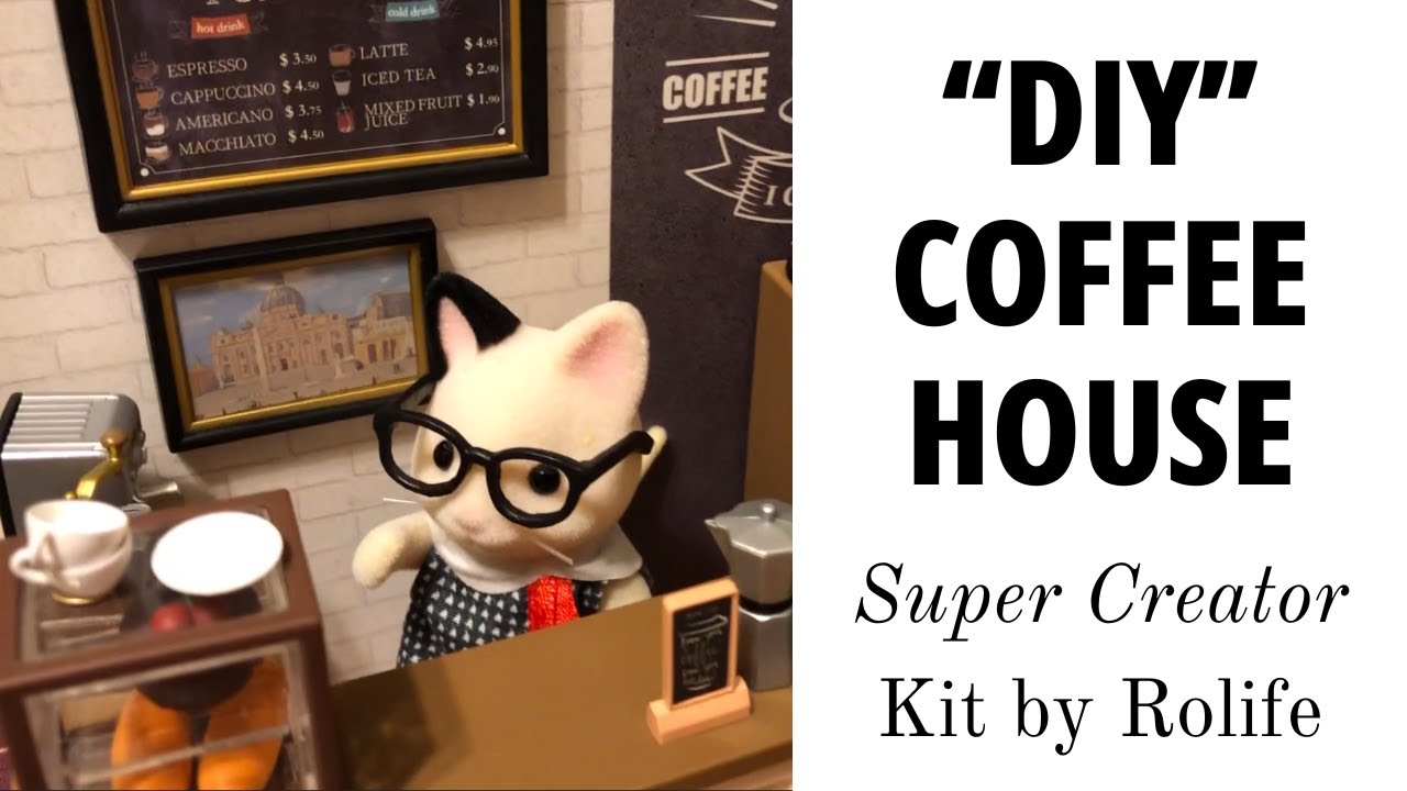☕️ COFFEE SHOP for Critterland? Rolife Super Creator DIY miniature kit: unboxing, setup, and display