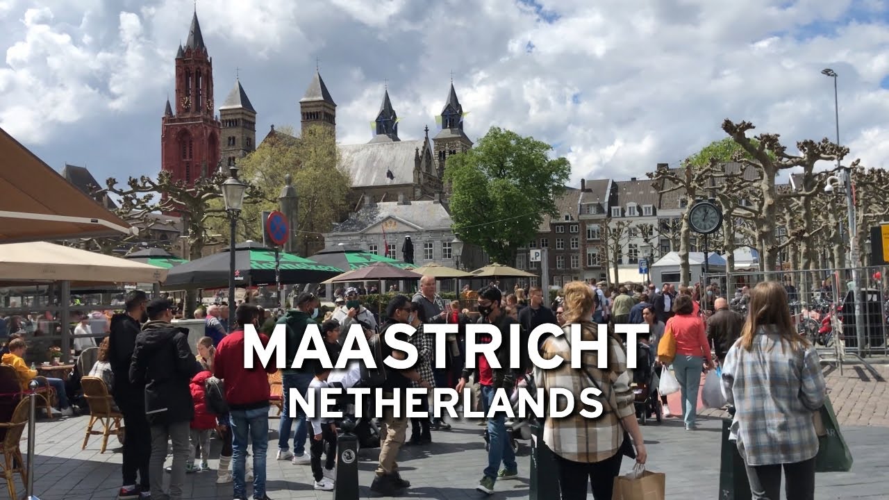 🇳🇱 Market Day in Maastricht - Netherlands  (4K)