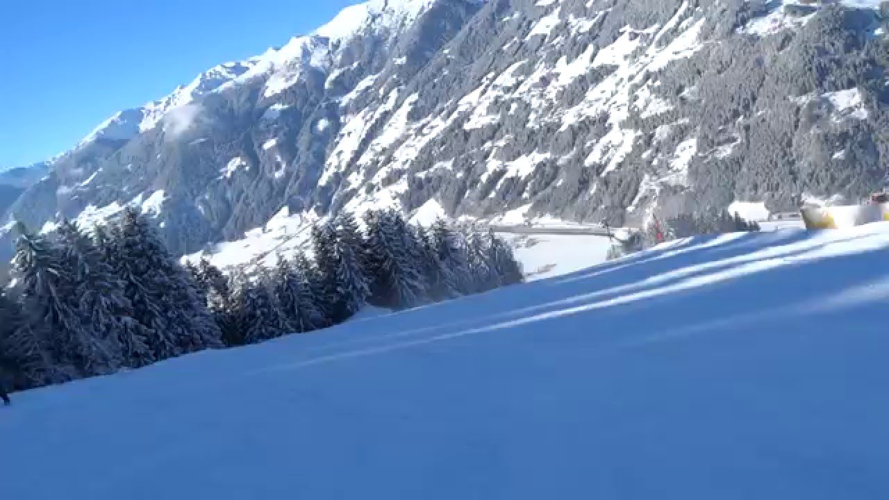 Neue Talabfahrt Zell Am Ziller 18-1-2016 Zillertaler Arena Schwarze 10/Black 10 New Piste