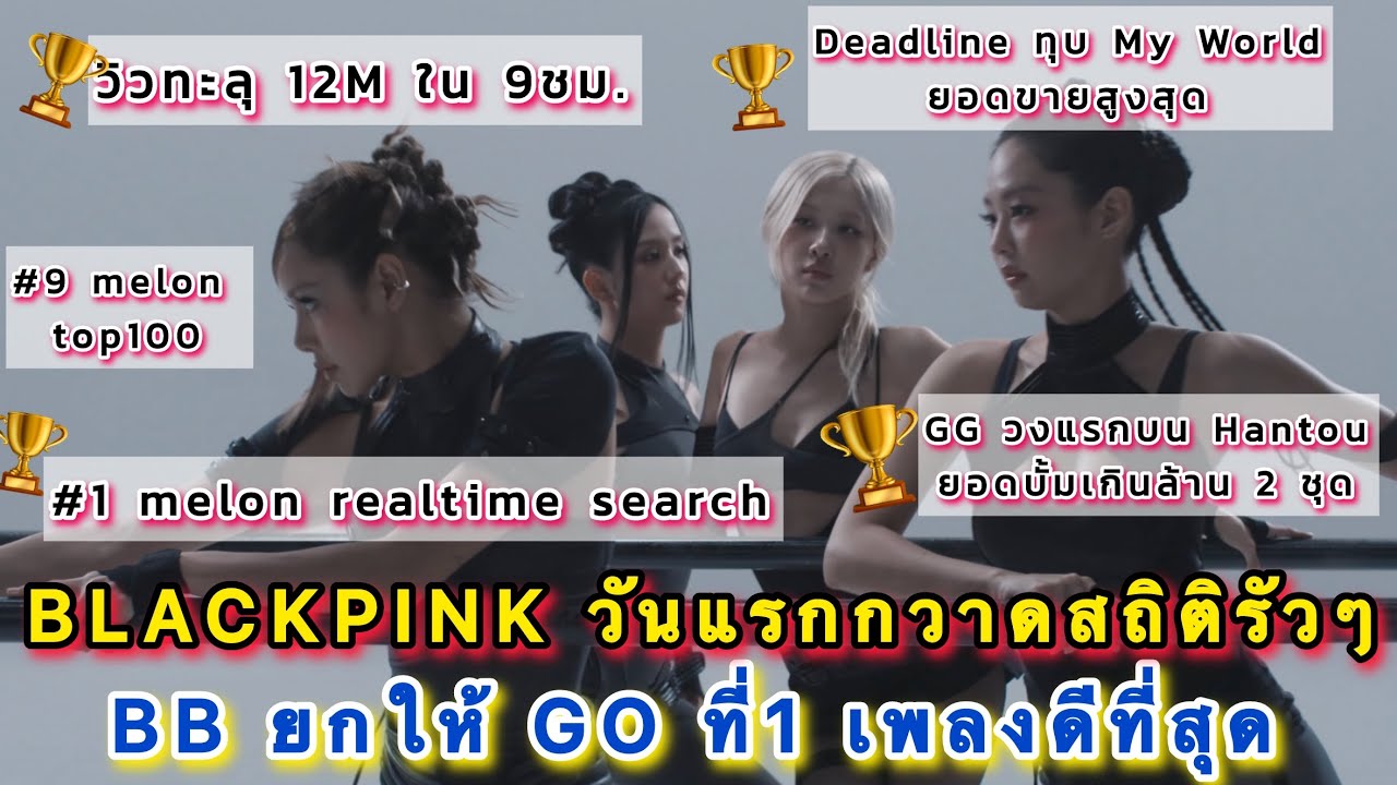 BLACKPINK กลับมาวันแรกกวาดสถิติรัวๆ Billboard ยกให้ GO คือที่1 เพลงดีที่สุด ไต่ชาร์ทขึ้นที่1 ค้นหา