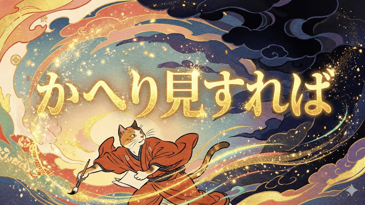 猫のかぎろひの夜明け｜浮世絵でごnyanse🐾 万葉の言霊/Cat’s Dawn: Ukiyo-e de Go-Nyanse 🐾 Ancient Light